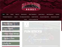 Tablet Screenshot of harbourhockey.org.nz